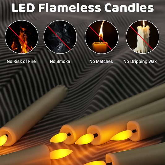 6 Piece Taper Candles