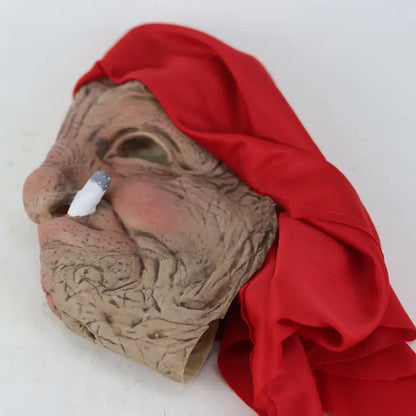 Old "Little Red" Woman Smoking Mask