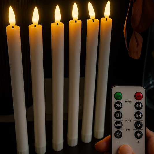 6 Piece Taper Candles