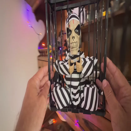 Electronic "LET ME OUT" Skeleton Prisoner